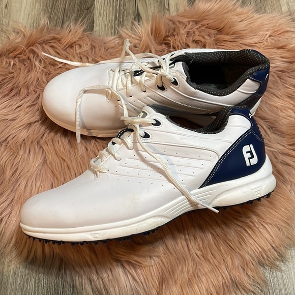 FootJoy White Arc Golf Shoes Size 8 - Picture 7 of 9